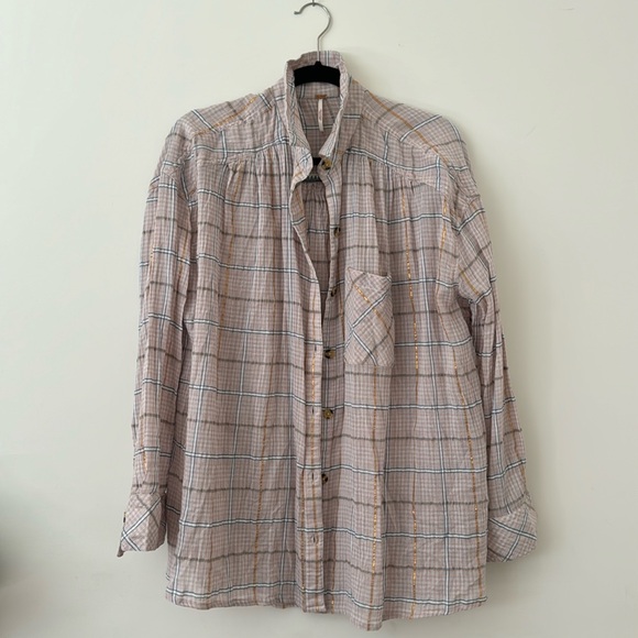 Free People Summer Plaid - Light Pink - Picture 1 of 8